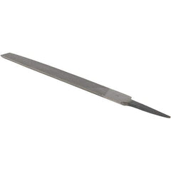 Value Collection - 8" Long, Smooth Cut, Half Round American-Pattern File - Double Cut, 7/32" Overall Thickness - Top Tool & Supply