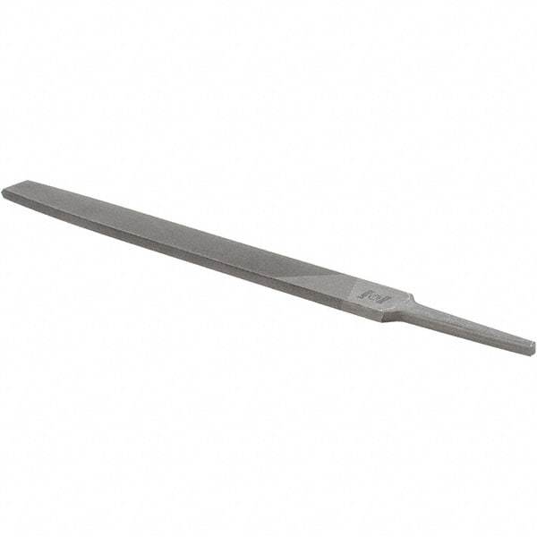 Value Collection - 8" Long, Smooth Cut, Flat American-Pattern File - Double Cut, 7/32" Overall Thickness - Top Tool & Supply