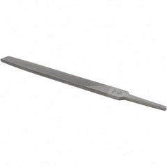 Value Collection - 8" Long, Smooth Cut, Flat American-Pattern File - Double Cut, 7/32" Overall Thickness - Top Tool & Supply