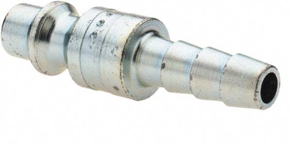 Parker - Hose Barb Industrial Pneumatic Hose Connector - Steel, 1/4" Body Diam, 1/4" Hose ID - Top Tool & Supply