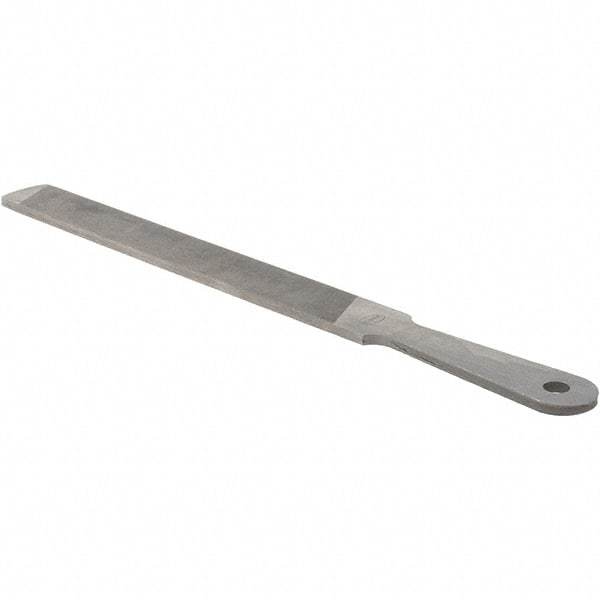 Value Collection - 10" Long, Flat American-Pattern File - Single, Double Cut, 3/16" Overall Thickness - Top Tool & Supply