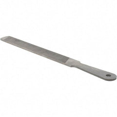 Value Collection - 10" Long, Flat American-Pattern File - Single, Double Cut, 3/16" Overall Thickness - Top Tool & Supply