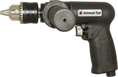 Florida Pneumatic - 1/2" Reversible Keyed Chuck - Pistol Grip Handle, 450 RPM, 4 CFM, 0.75 hp, 90 psi - Top Tool & Supply