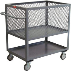 Jamco - 1,200 Lb Load Capacity, 13.33 Cu Ft, 0.49 Cu Yd, Steel Box Truck - 24" Wide x 48" Long x 40" High, Gray - Top Tool & Supply