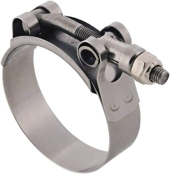 IDEAL TRIDON - 2.88 to 3.19" Hose, 3/4" Wide, T-Bolt Channel Bridge Clamp - 2.88 to 3.19" Diam, Stainless Steel - Top Tool & Supply