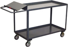 Jamco - 1,200 Lb Capacity, 36" Wide x 48" Long x 35" High Heavy Duty Service Cart - 2 Shelf, Steel - Top Tool & Supply