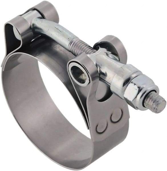 IDEAL TRIDON - 8 to 8.31" Hose, 3/4" Wide, T-Bolt Hose Clamp - 8 to 8.31" Diam, Stainless Steel - Top Tool & Supply