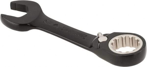 Proto - 3/4" 12 Point Offset Combination Wrench - 15° Offset Angle, 5-1/2" OAL, Steel, Black Chrome Finish - Top Tool & Supply