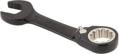 Proto - 19mm 12 Point Offset Combination Wrench - 15° Offset Angle, 5-1/2" OAL, Steel, Black Chrome Finish - Top Tool & Supply