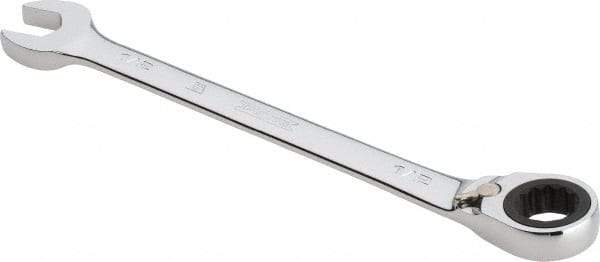 Proto - 1/2" 12 Point Combination Wrench - 0° Offset Angle, 7" OAL, Steel, Chrome Finish - Top Tool & Supply