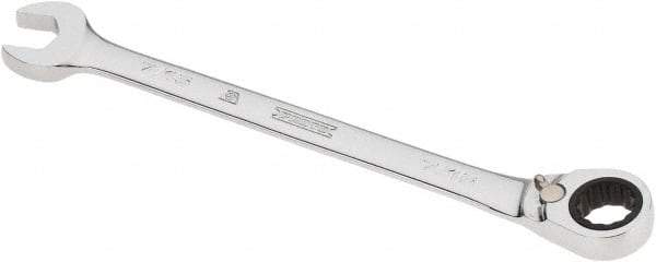 Proto - 7/16" 12 Point Combination Wrench - 0° Offset Angle, 6-1/2" OAL, Steel, Chrome Finish - Top Tool & Supply