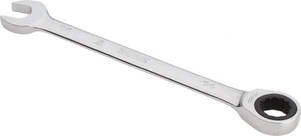 Proto - 14mm 12 Point Combination Wrench - 0° Offset Angle, 7-1/2" OAL, Steel, Chrome Finish - Top Tool & Supply