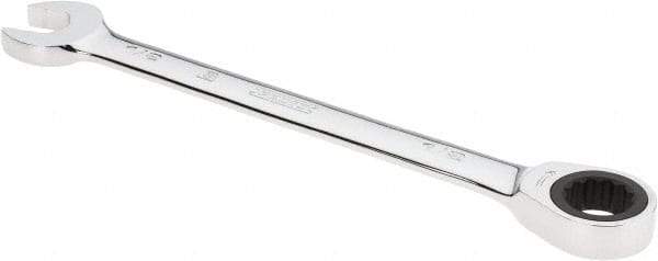 Proto - 1/2" 12 Point Combination Wrench - 0° Offset Angle, 7" OAL, Steel, Chrome Finish - Top Tool & Supply