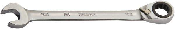 Proto - 12mm 12 Point Combination Wrench - 0° Offset Angle, 6-3/4" OAL, Steel, Chrome Finish - Top Tool & Supply