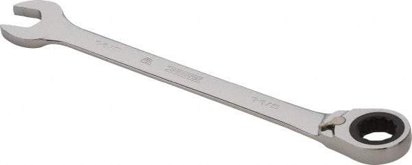 Proto - 1-1/8" 12 Point Combination Wrench - 0° Offset Angle, 15-7/8" OAL, Steel, Chrome Finish - Top Tool & Supply