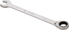 Proto - 34mm 12 Point Combination Wrench - 0° Offset Angle, 18-1/8" OAL, Steel, Chrome Finish - Top Tool & Supply