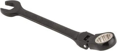 Proto - 13mm 12 Point Flexhead Combination Wrench - 15° Offset Angle, 6" OAL, Steel, Black Chrome Finish - Top Tool & Supply