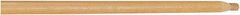 Rubbermaid - 54 x 1-1/16" Wood Handle for Push Brooms - Threaded Connection, Tan - Top Tool & Supply