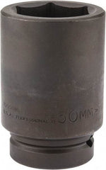 Proto - 1" Drive 50mm Deep Impact Socket - 6 Points, 4-1/4" OAL - Top Tool & Supply