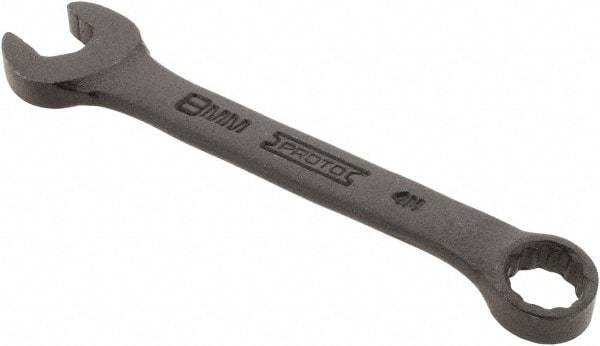 Proto - 8mm 12 Point Offset Combination Wrench - 15° Offset Angle, 3-1/2" OAL, Steel, Black Finish - Top Tool & Supply