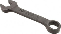 Proto - 1/2" 12 Point Offset Combination Wrench - 15° Offset Angle, 4-5/16" OAL, Steel, Black Finish - Top Tool & Supply