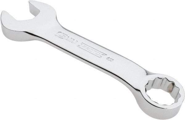 Proto - 15mm 12 Point Offset Combination Wrench - 15° Offset Angle, 4-11/16" OAL, Steel, Chrome Finish - Top Tool & Supply