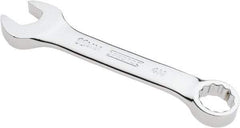 Proto - 11mm 12 Point Offset Combination Wrench - 15° Offset Angle, 3-15/16" OAL, Steel, Chrome Finish - Top Tool & Supply