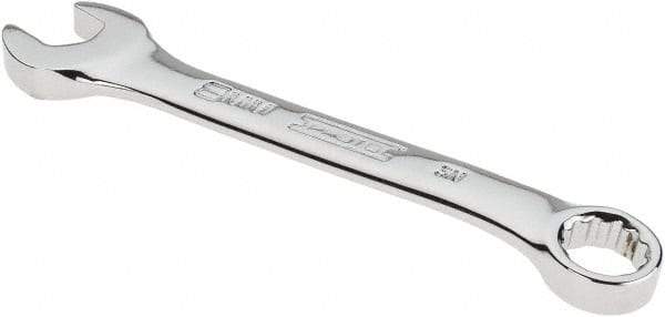 Proto - 8mm 12 Point Offset Combination Wrench - 15° Offset Angle, 3-1/2" OAL, Steel, Chrome Finish - Top Tool & Supply