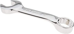 Proto - 11/16" 12 Point Offset Combination Wrench - 15° Offset Angle, 5-1/16" OAL, Steel, Chrome Finish - Top Tool & Supply