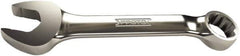 Proto - 1/4" 12 Point Offset Combination Wrench - 15° Offset Angle, 3-1/4" OAL, Steel, Chrome Finish - Top Tool & Supply