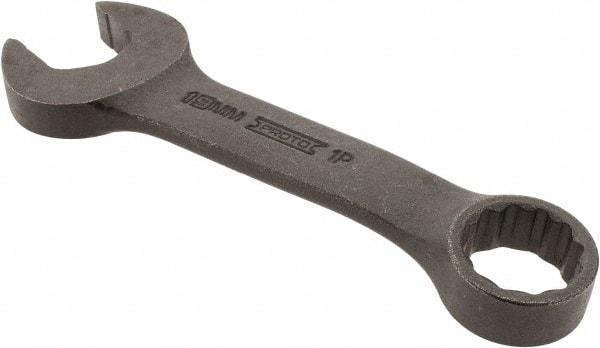 Proto - 19mm 12 Point Offset Combination Wrench - 15° Offset Angle, 5-7/16" OAL, Steel, Black Finish - Top Tool & Supply