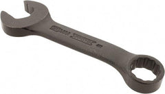 Proto - 15mm 12 Point Offset Combination Wrench - 15° Offset Angle, 4-11/16" OAL, Steel, Black Finish - Top Tool & Supply