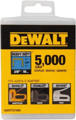 DeWALT - 3/8" Wide Steel Heavy Duty Staples - 13/32" Leg Length - Top Tool & Supply