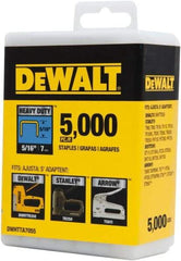 DeWALT - 5/16" Wide Steel Heavy Duty Staples - 5/16" Leg Length - Top Tool & Supply