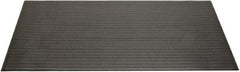 Ability One - 5' Long x 3' Wide, Dry Environment, Anti-Fatigue Matting - Black, Vinyl with Vinyl Sponge Base, Beveled - Top Tool & Supply