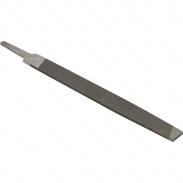 Value Collection - 8" Long, Smooth Cut, Mill American-Pattern File - Single Cut, 9/64" Overall Thickness - Top Tool & Supply