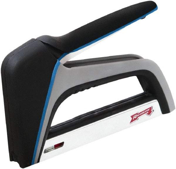 Arrow - Manual Staple Gun - 82 Lb Capacity, Plastic with Solid Steel Base - Top Tool & Supply