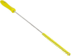 Vikan - 0.4" Diam Polyester Valve Brush - 19-5/8" OAL, 5-11/16" Head Length, Polypropylene & Stainless Steel Handle - Top Tool & Supply