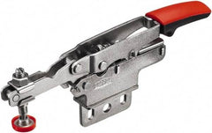 Bessey - 450 Lb Holding Capacity, Horizontal Handle, Manual Hold Down Toggle Clamp - U-Bar, Straight Base, Carbon Steel - Top Tool & Supply