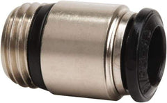 Value Collection - 6mm Outside Diam, M5 Metric, Nickel Plated Brass Push-to-Connect Tube Male Connector with Internal Hex - 250 Max psi, Tube to Metric Thread Connection, Buna O-Ring - Top Tool & Supply