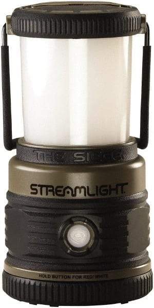 Streamlight - 4 White, 1 Red LED Bulb, Spotlight/Lantern Flashlight - Coyote Tan Plastic Body, 3 D Alkaline Batteries Included - Top Tool & Supply