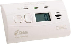 Kidde - 4-1/2 Inch Long x 1-1/2 Inch Wide, CO Alarm - 85 dB Decibel Rating, Lithium Battery Included, Tamper Resistant - Top Tool & Supply