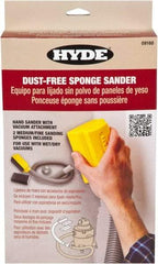 Hyde Tools - 3' Hose Length, Sanding Sponge - Use With Shop Vacs - Top Tool & Supply