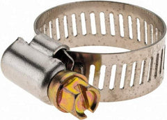 Value Collection - SAE Size 10, 9/16 to 1-1/16" Diam, Stainless Steel Worm Drive Clamp - 1/2" Wide - Top Tool & Supply