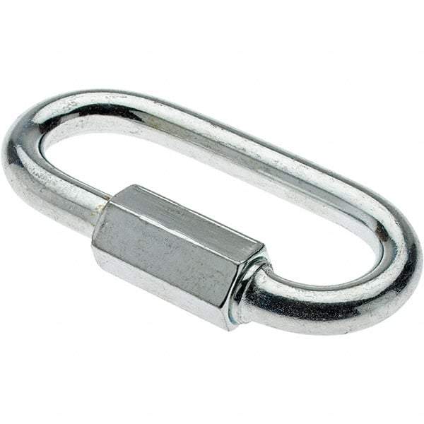 Value Collection - Zinc Steel Quick Link - 1/4" Diameter, 880 Lb Load Limit - Top Tool & Supply