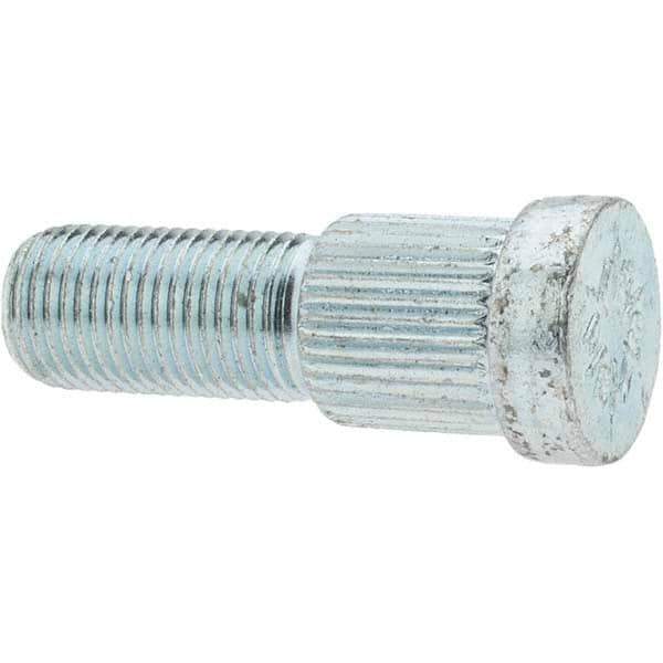 Value Collection - 1/2-20 Wheel Hub Bolt Wheel Stud - 0.62" Knurl, 1-5/8" OAL, 19/32" Shoulder Length - Top Tool & Supply