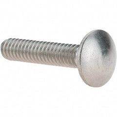 Value Collection - 1/4-20 UNC 1-1/4" Length Under Head, Standard Square Neck, Carriage Bolt - 18-8 Stainless Steel, Uncoated - Top Tool & Supply