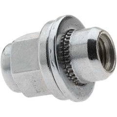 Value Collection - M12-1.5 Chrome Finish Mag Wheel Nut - 21mm Hex, 37mm Overall Length - Top Tool & Supply