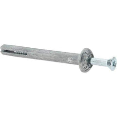 Powers Fasteners - 1/4" Diam, 1/4" Drill, 2-1/4" OAL, Hammer Drive Concrete Anchor - Zamac Alloy, Zinc-Plated Finish, Mushroom Head - Top Tool & Supply