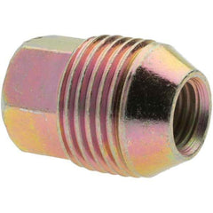 Value Collection - M12-1.5 Zinc Finish External Thread Wheel Nut - 19mm Hex, 31mm Overall Length, 60° Seat Angle - Top Tool & Supply